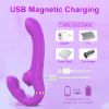 Picture of Moyna Dual Motor Triple Spot Stimulation Remote Control Vibrator - Purple