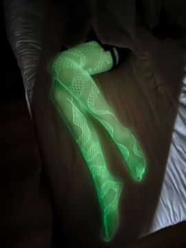 Picture of Glow In The Dark Snake Fishnet Pantyhose