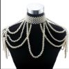 Picture of Pearl Bra Shoulder Chain Shawl Necklace 