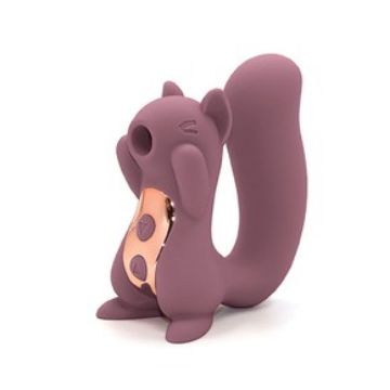 Picture of Squirrel Clitoral Suction Stimulator Vibrator*Purple