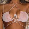 Picture of Sexy Heart Pendant Rhinestone Bra Chain*Silver