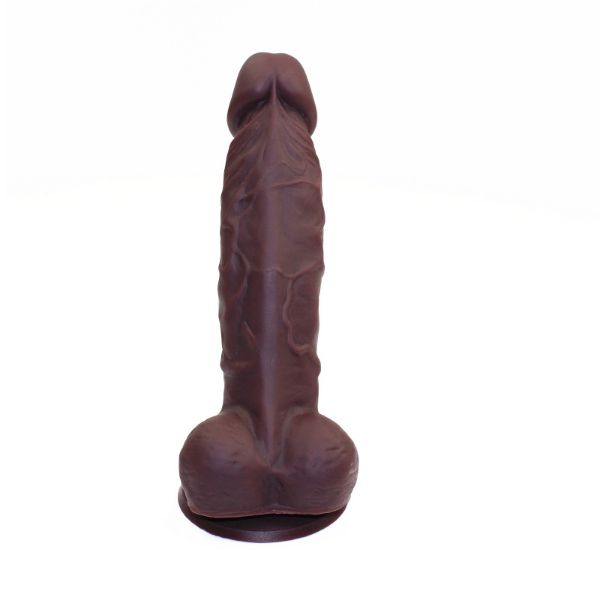 Picture of Mr. Hanson Silicone Dildo with Suction Cup Brown 9.4 Inch