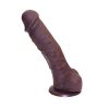 Picture of Mr. Hanson Silicone Dildo with Suction Cup Brown 9.4 Inch