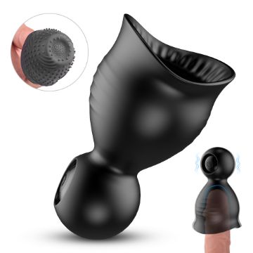 Picture of Black Hole Penis Extension with Detachable Vibrator