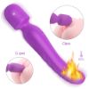 Picture of Iris G Spot Clitoral Warming Dual Motor Wand Vibrator - Purple