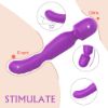 Picture of Iris G Spot Clitoral Warming Dual Motor Wand Vibrator - Purple