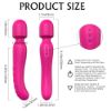 Picture of Iris G Spot Clitoral Warming Dual Motor Wand Vibrator - Rose