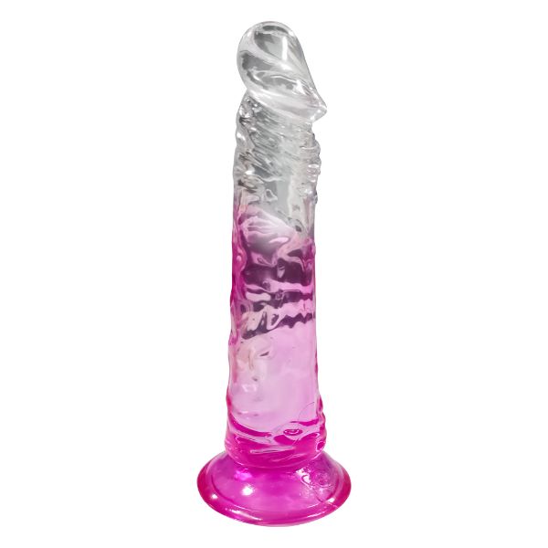 Picture of Wayne Gradient Realistic Dildo with Suction Cup 7.3 Inch - Pink