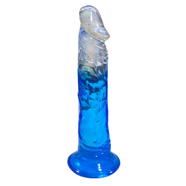 Picture of Wayne Gradient Realistic Dildo with Suction Cup 7.3 Inch - Blue