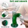 Picture of Wayne Gradient Realistic Dildo with Suction Cup 7.3 Inch - Green