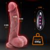 Picture of Thor Remote Control Realistic 8.5inch Dildo with Vibration Thrusting & Warming