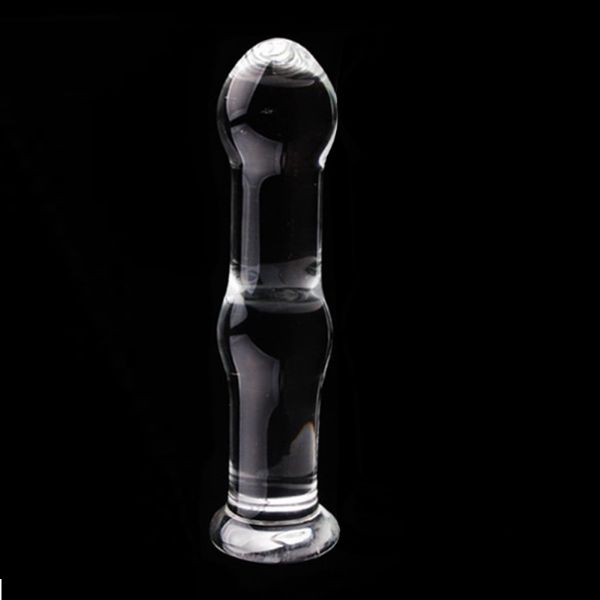 Picture of Crystal Clear Glass Butt Plug - Beta