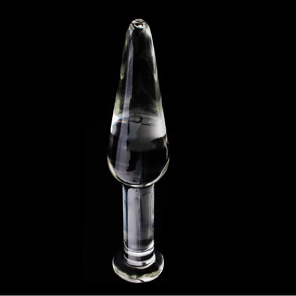 Picture of Crystal Clear Glass Butt Plug - Gamma